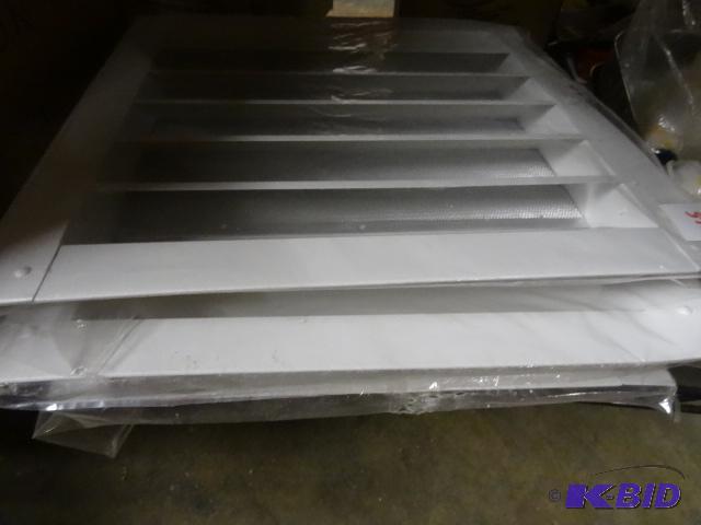 lot 365 image: Qty 4 NEW 14.5 in Square Vent Covers for Eave...