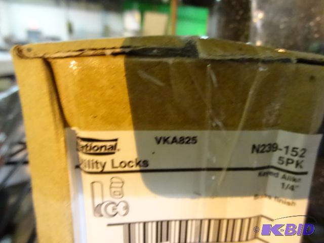 lot 370 image: NEW 5 pack National Utility Locks Keyed Alike...