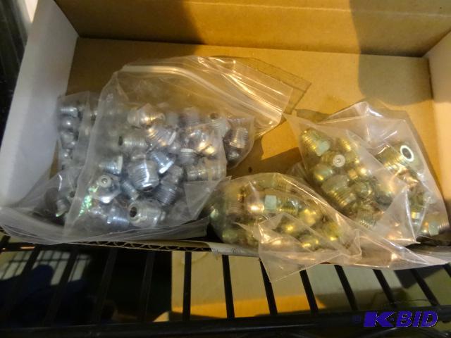 lot 374 image: NEW Lincoln Lube Fitting Assortment with Plas...