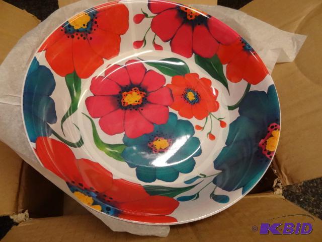 lot 38 image: NEW Qty 12 Kane Home 10in Summer Floral Servi...