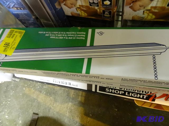lot 389 image: NEW in Box American Flourescent 48 in Shop Li...