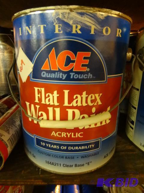 lot 409 image: Qty 2 ACE Flat Acrylic Latex Wall Paint White...