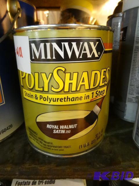 lot 411 image: Qty 2 NEW Minwax PolyShades Stain and Polyure...