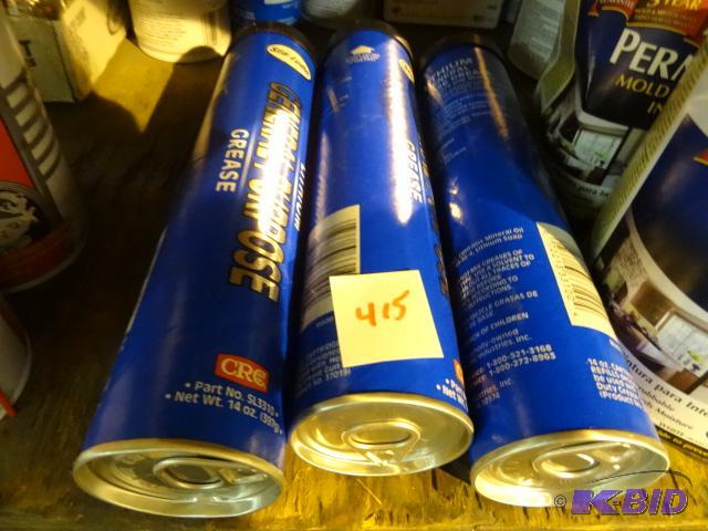 lot 415 image: Qty 3 New Lithium General Purpose Grease 14 o...