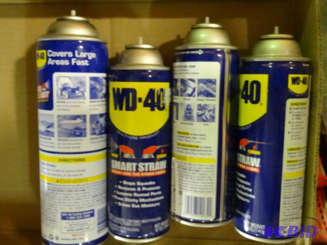lot 436 image: Qty 4 NEW Cans WD-40 All Need Tips...