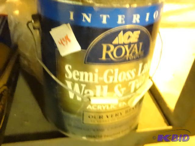 lot 438 image: Qty 3 ACE Royal Semi Gloss Acrylic Latex Enam...