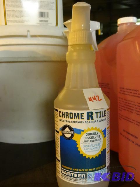 lot 442 image: Qty 2 NEW Chrome-R-Tile Lime and Rust Cleaner...