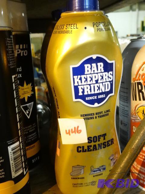 lot 446 image: Qty 2 NEW Bar Keepers Friend Soft Cleanser 26...