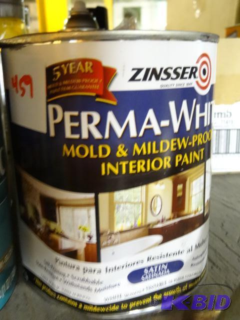 lot 459 image: Qty 2 NEW Zinsser Perma-White Mold and Mildew...
