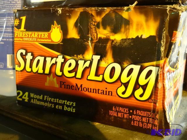 lot 488 image: Qty 2 NEW Box Pine Mountain Fire Starter Logs...
