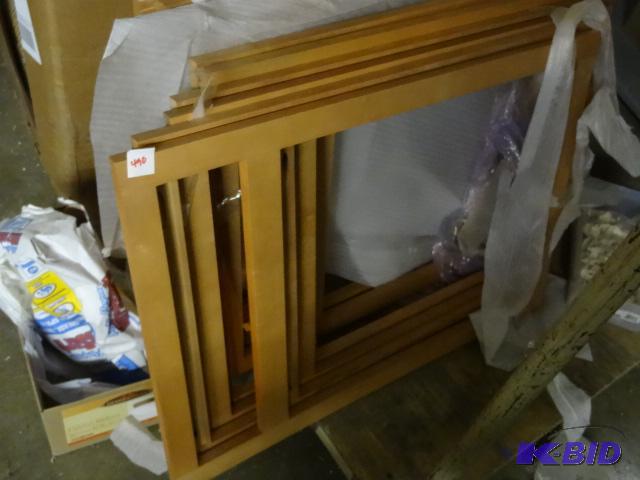 lot 490 image: Qty 13 NEW Solid Maple cabinet face frames 30...