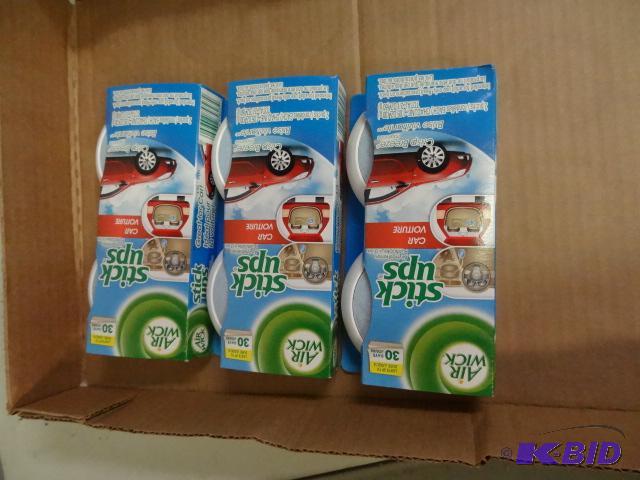 lot 57 image: Qty 3 NEW 2 packs Air Wick Stick-Ups Air Fres...