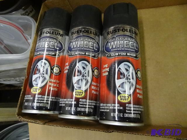 lot 79 image: Qty 3 New Rust-Oleum High Performance Wheel P...