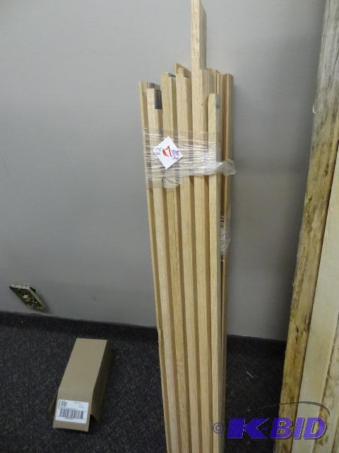 lot 97 image: NEW Approx 60 ft. Classic Solid Oak Base Boar...