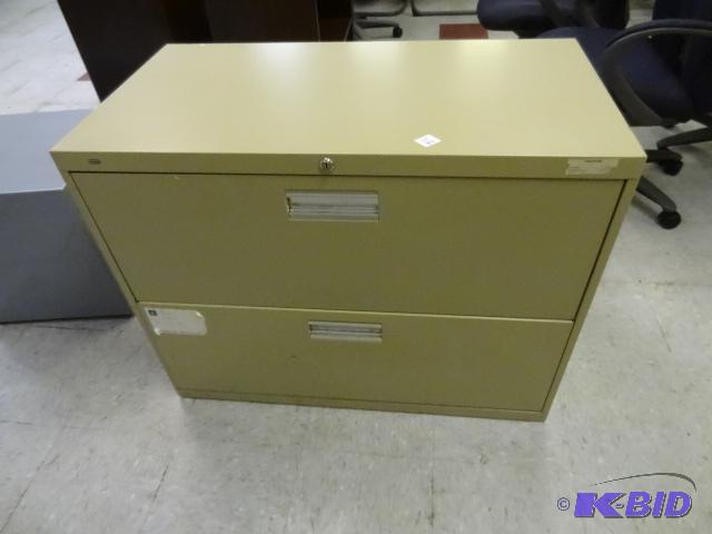 lot 102 image: 36" metal 2 drawer lateral file...