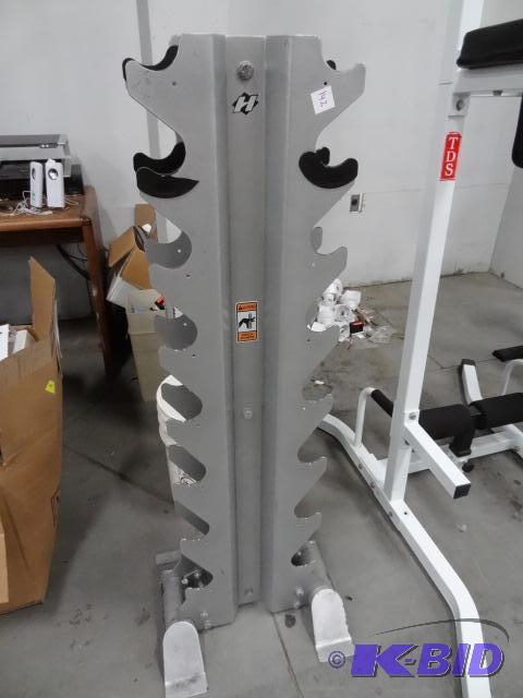 lot 142 image: Holst hand weight rack...