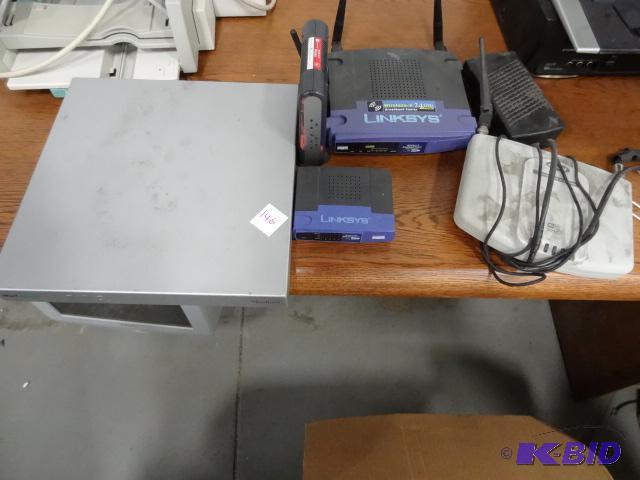 lot 146 image: Linksys routers. My essentials router. Max sp...