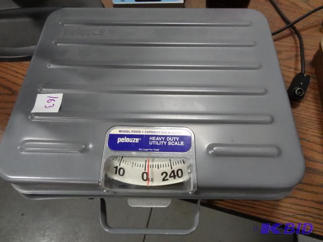 lot 163 image: pelouze heavy duty utility scale. Model P250S...