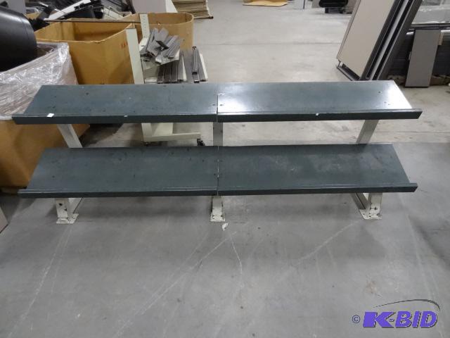 lot 190 image: Heavy Duty metal weight rack. 95x27x31...