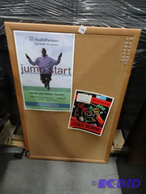 lot 202 image: 36x24 cork board...