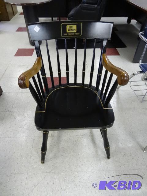 lot 21 image: Solid wood chair...