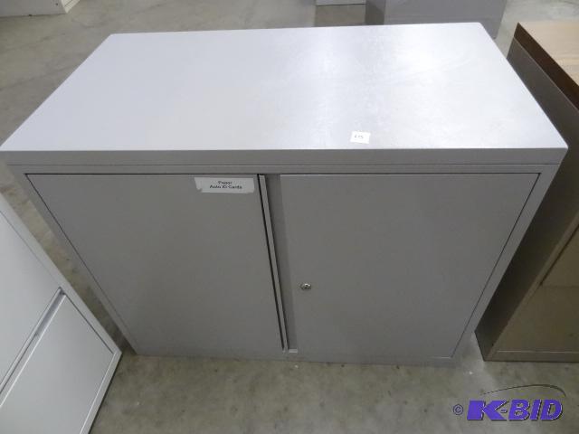 lot 215 image: metal 2 door file cabinet...