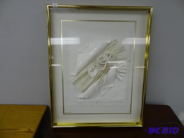 lot 55 image: Mardi Gras II Wall hanging art by Robin...