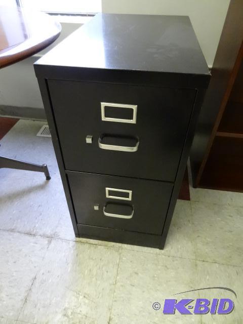 lot 83 image: 15" metal 2 drawer file cabinet...