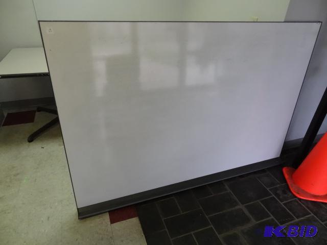 lot 92 image: 72x48 white board. Metal framed. Heavy....
