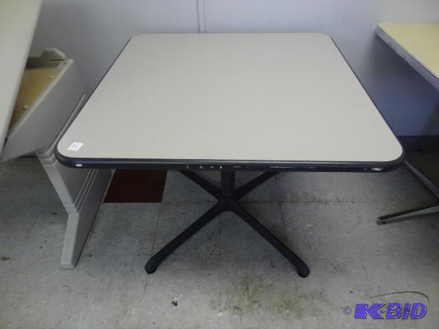 lot 94 image: 36x36 metal framed table...