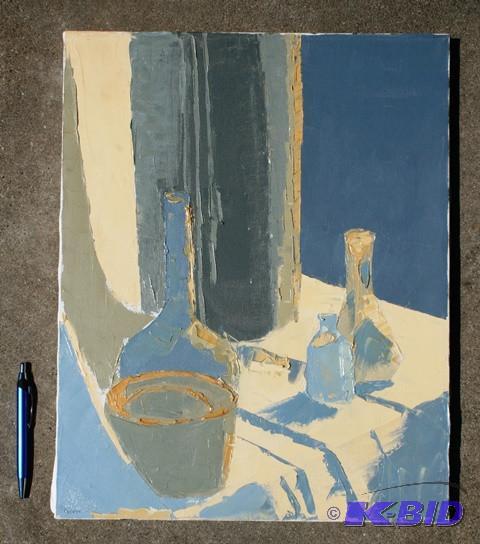 lot 3074 image: Original Still Life. Oil on canvas...