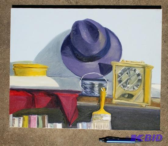lot 3075 image: Original Still Life. Oil on canvas...