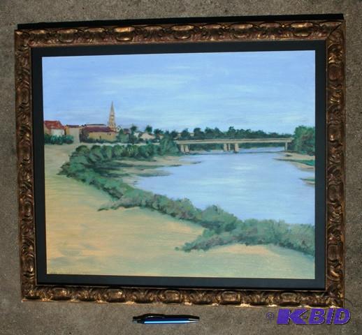 lot 3079 image: Original Acrylic on board canvas south of Fra...