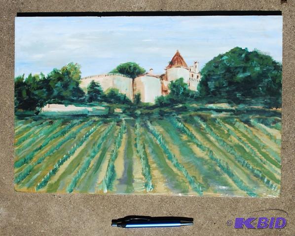 lot 3081 image: Original Acrylic on wood board. South of Fran...