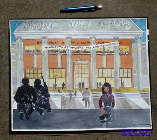 lot 3115 image: Original collage artwork Signed by Artist...