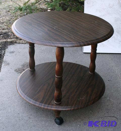 lot 3168 image: Two levels circular table....
