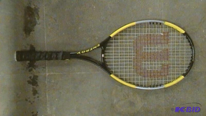 lot 342 image: Wilson titanium tennis racquet...