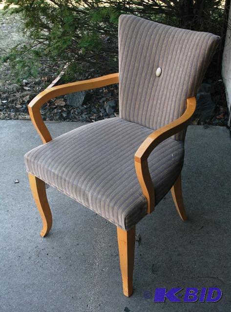 lot 37 image: Macys armchair. Left Joint needs glue. Very c...