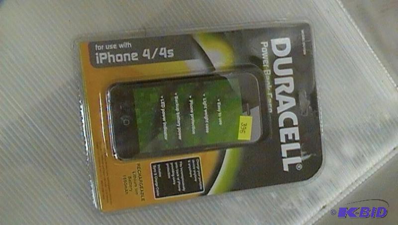 lot 396 image: Duracell powerbank case for iPhone 44s...
