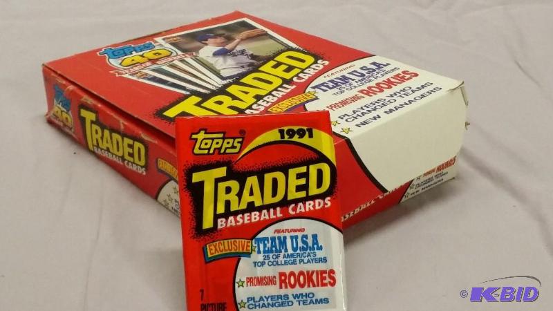 36 packs of Topps&nbsp1991&nbspTraded serie...