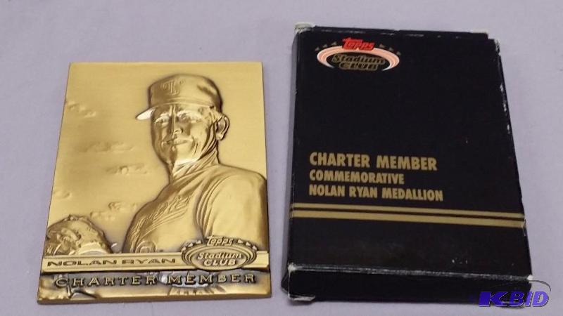 Topps Charter member commemorative Nolan Ryan...