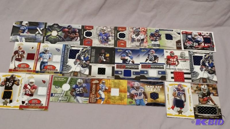 21 Football Jersey cards...