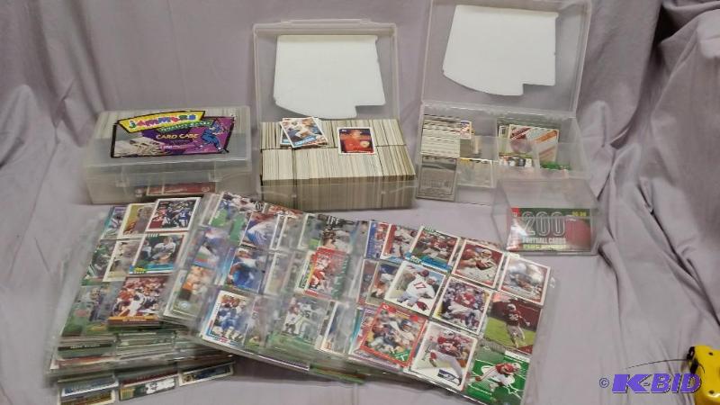 3 Ring binder sheets full of Football cards, ...