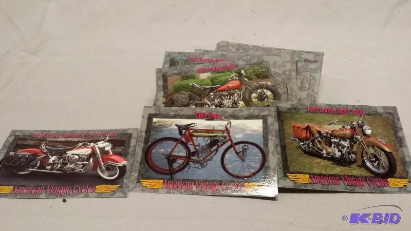 Approx 80 American Vintage Cycles cards...