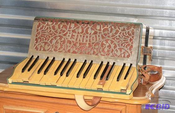 lot 14 image: Vintage M Hohner Accordion made in Germany. B...