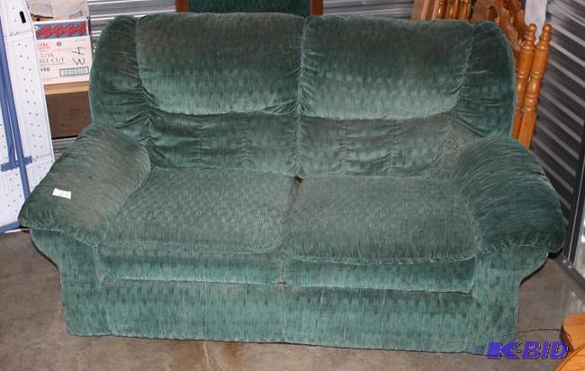 lot 23 image: Love seat - dual recliner 67" long inspe...