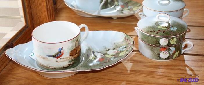 lot 48 image: Vintage sugar & cream, cup & plate se...
