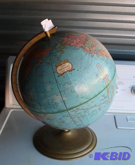 lot 71 image: Crams Globe 17" tall - USSR is still on ...