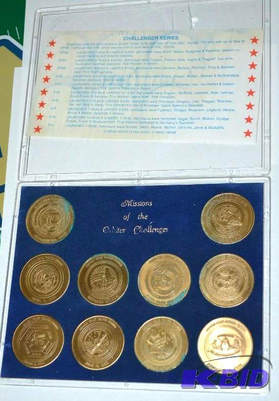 lot 94 image: Challenger series coins- complete set as seen...