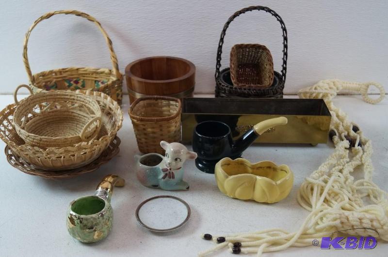 baskets and flower pots